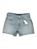 Express Blue Denim Shorts Size 4 - photo 1