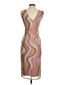 AFRM Graphic Tan Cocktail Dress Size S - photo 2