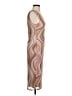 AFRM Graphic Tan Cocktail Dress Size S - photo 4