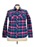 Duluth Trading Co. Plaid Pink Long Sleeve Button-Down Shirt Size XXL - photo 1