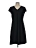 L.L.Bean Solid Black Casual Dress Size L - photo 1