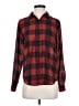 I Love H81 Plaid Red Long Sleeve Button-Down Shirt Size S - photo 1
