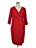 Glamour Solid Red Cocktail Dress Size 14 - photo 1