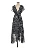MNG Animal Print Black Cocktail Dress Size 6 - photo 1