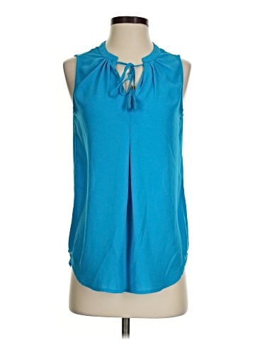 Rose + Olive Sleeveless Blouse (view 1)