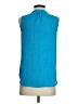 Rose + Olive 100% Polyester Blue Sleeveless Blouse Size XS - photo 2
