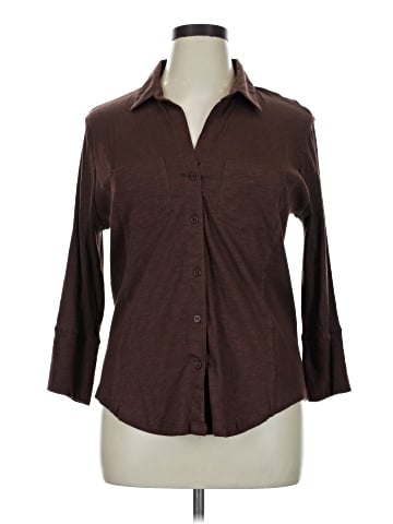 Lola River 3/4 Sleeve Button-Down Shirt (view 1)