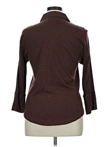 Lola River 3/4 Sleeve Button-Down Shirt (view 2)