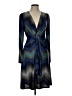Cache Chevron-herringbone Blue Casual Dress Size L - photo 1