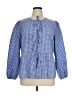 Prettygarden Checkered-gingham Blue 3/4 Sleeve Blouse Size XL - photo 1