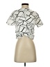 Shein Print Ivory Short Sleeve Blouse Size M - photo 1