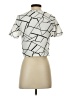 Shein Print Ivory Short Sleeve Blouse Size M - photo 2