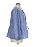 Prettygarden Checkered-gingham Blue 3/4 Sleeve Blouse Size XL - photo 4