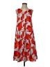 Ann Taylor 100% Polyester Tropical Orange Casual Dress Size 0 Petite - photo 1