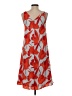 Ann Taylor 100% Polyester Tropical Orange Casual Dress Size 0 Petite - photo 2