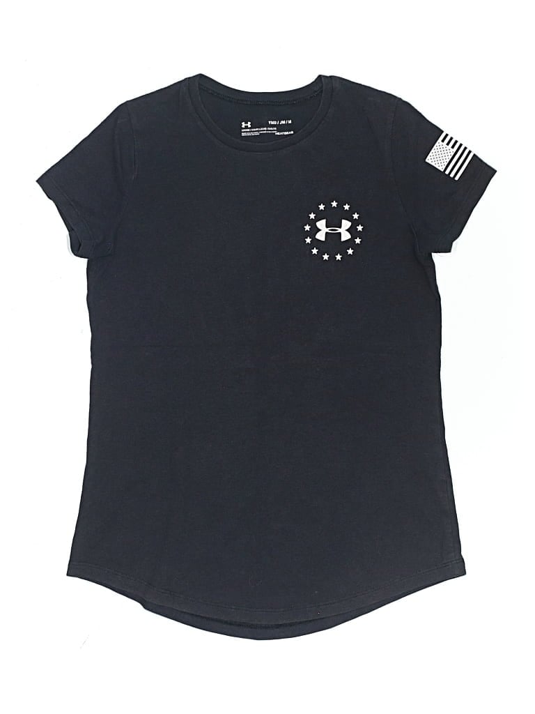 Pre-owned Under Armour Kids' Short Sleeve T-shirt In Black