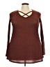 Cherish Brown 3/4 Sleeve T-Shirt Size 3X - photo 1