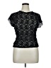 Anthropologie 100% Polyester Black Short Sleeve Top Size XL - photo 1