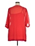 Soft Surroundings 100% Polyester Red Short Sleeve Blouse Size 1X - photo 2