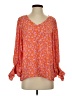 Vince Camuto 100% Polyester Orange 3/4 Sleeve Blouse Size S - photo 1