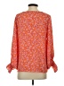 Vince Camuto 100% Polyester Orange 3/4 Sleeve Blouse Size S - photo 2