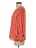 Vince Camuto 100% Polyester Orange 3/4 Sleeve Blouse Size S - photo 5
