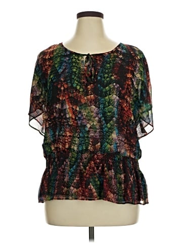Notations Short Sleeve Blouse (view 1)