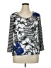 Lark Lane 100% Polyester Blue 3/4 Sleeve Top Size XL - photo 1