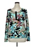 Soprano Teal Long Sleeve Blouse Size XL - photo 1