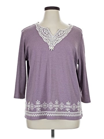 Alfred Dunner 3/4 Sleeve Top (view 1)