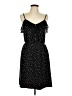 Elle Polka Dots Black Casual Dress Size L - photo 1