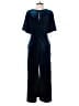 Greylin Solid Blue Jumpsuit Size M - photo 2