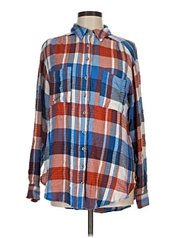 Pilcro Long Sleeve Button-Down Shirt (view 1)