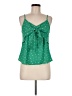 E&M Collection 100% Polyester Green Sleeveless Blouse Size M - photo 1