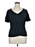 Elie Tahari Black Short Sleeve Top Size XL - photo 1
