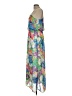 Impressions 100% Polyester Floral Green Casual Dress Size L - photo 5
