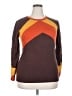 OXKNIT 100% Cotton Color Block Brown Pullover Sweater Size 2X - photo 1