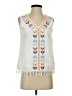 Unbranded 100% Polyester White Sleeveless Blouse Size S - photo 1