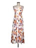 Assorted Brands Floral White Casual Dress Size M - photo 1