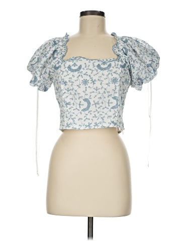 LoveShackFancy Short Sleeve Blouse (view 1)