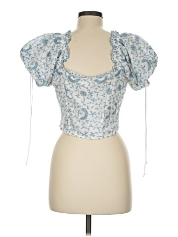 LoveShackFancy Short Sleeve Blouse (view 2)