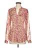 Kut from the Kloth 100% Polyester Floral Pink Long Sleeve Blouse Size M - photo 1