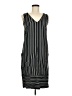 C. Keller Stripes Black Casual Dress Size 6 - photo 1