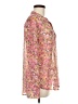 Kut from the Kloth 100% Polyester Floral Pink Long Sleeve Blouse Size M - photo 4