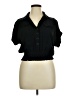 Assorted Brands 100% Rayon Black Short Sleeve Blouse Size XL - photo 1