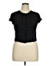 Cider 100% Cotton Black Short Sleeve Blouse Size XL - photo 1