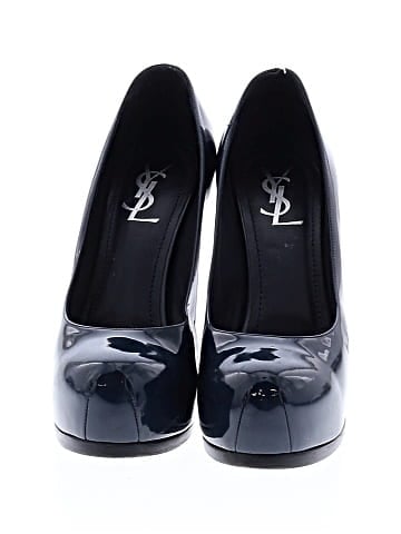 Yves Saint Laurent Patent Leather Tribtoo Platform Pumps (view 2)