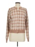 Rebecca Malone Checkered-gingham Brown Red Long Sleeve Blouse Size M - photo 1
