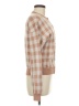 Rebecca Malone Checkered-gingham Brown Red Long Sleeve Blouse Size M - photo 4