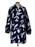 Dennis by Dennis Basso 100% Cotton Blue Coat Size L - photo 1